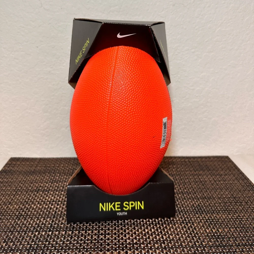 Nike Spin Football Youth Kids Junior High Orange/Black - Picture 4 of 10